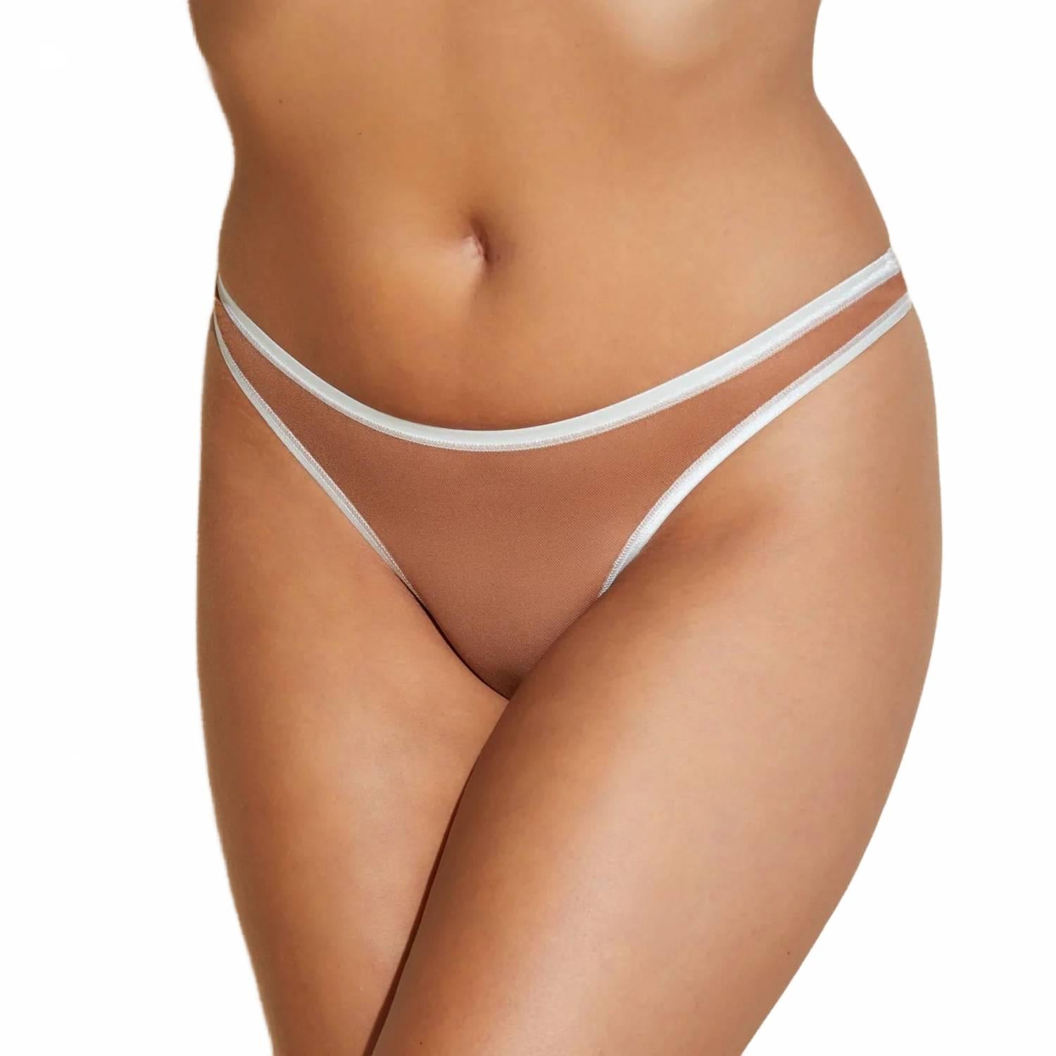 Soire Confidence 2-Tone Thong Bottom In Beige