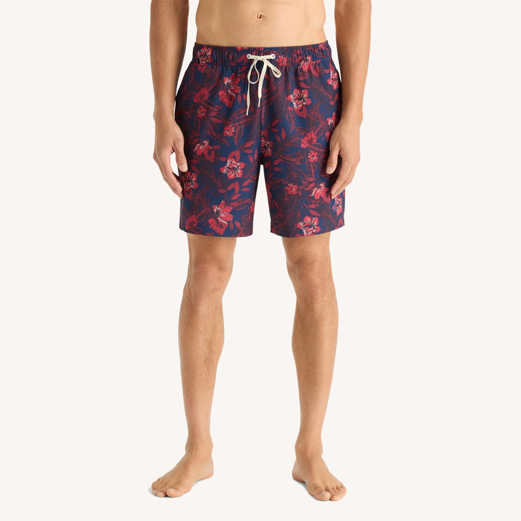 Nautica Mens 7" Printed Quick-Dry Swim