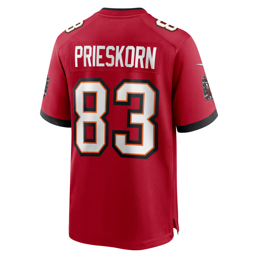 Tampa Bay Buccaneers Caden Prieskorn Red Team Game Jersey