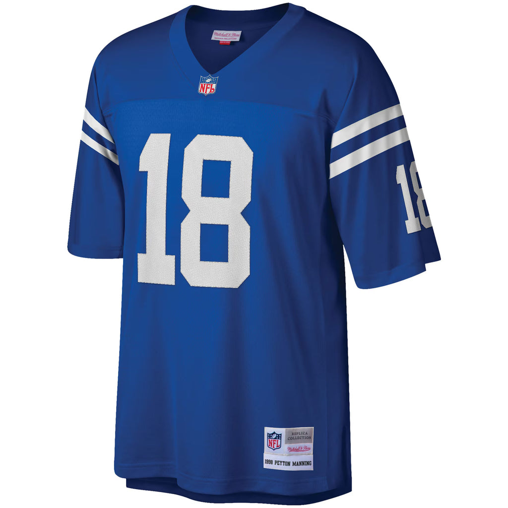 Indianapolis Colts Peyton Manning Mitchell & Ness Royal Big & Tall 1998 Retired Player Replica Jersey