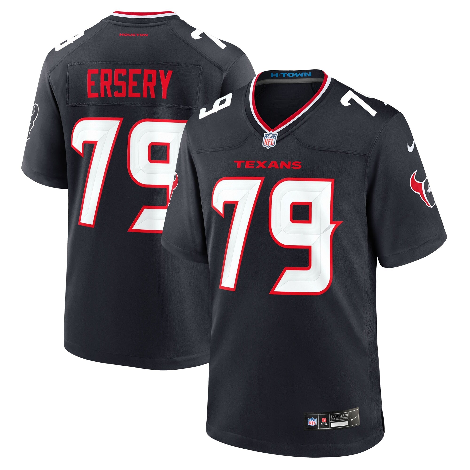 Houston Texans Aireontae Ersery Navy Team Game Jersey