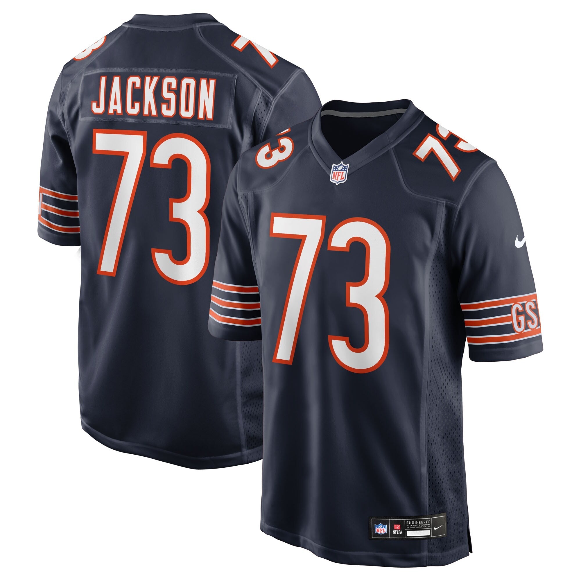 Chicago Bears Jonah Jackson Navy Team Game Jersey