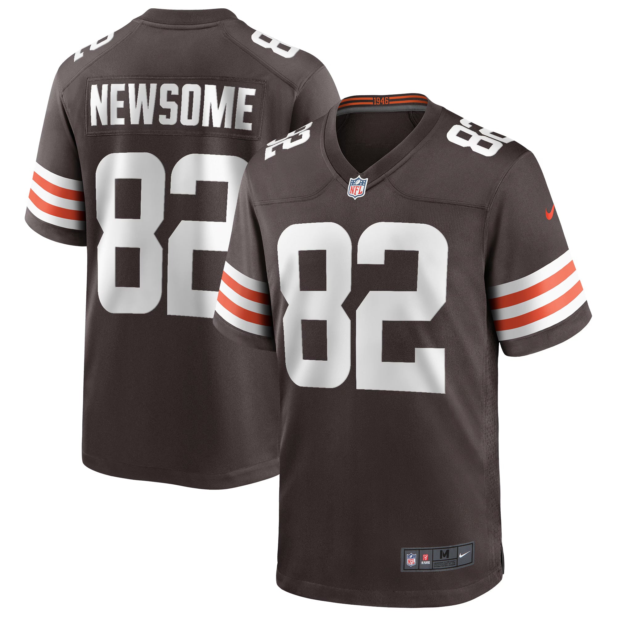 Cleveland Browns Ozzie Newsome Brown Game Retired Player Jersey