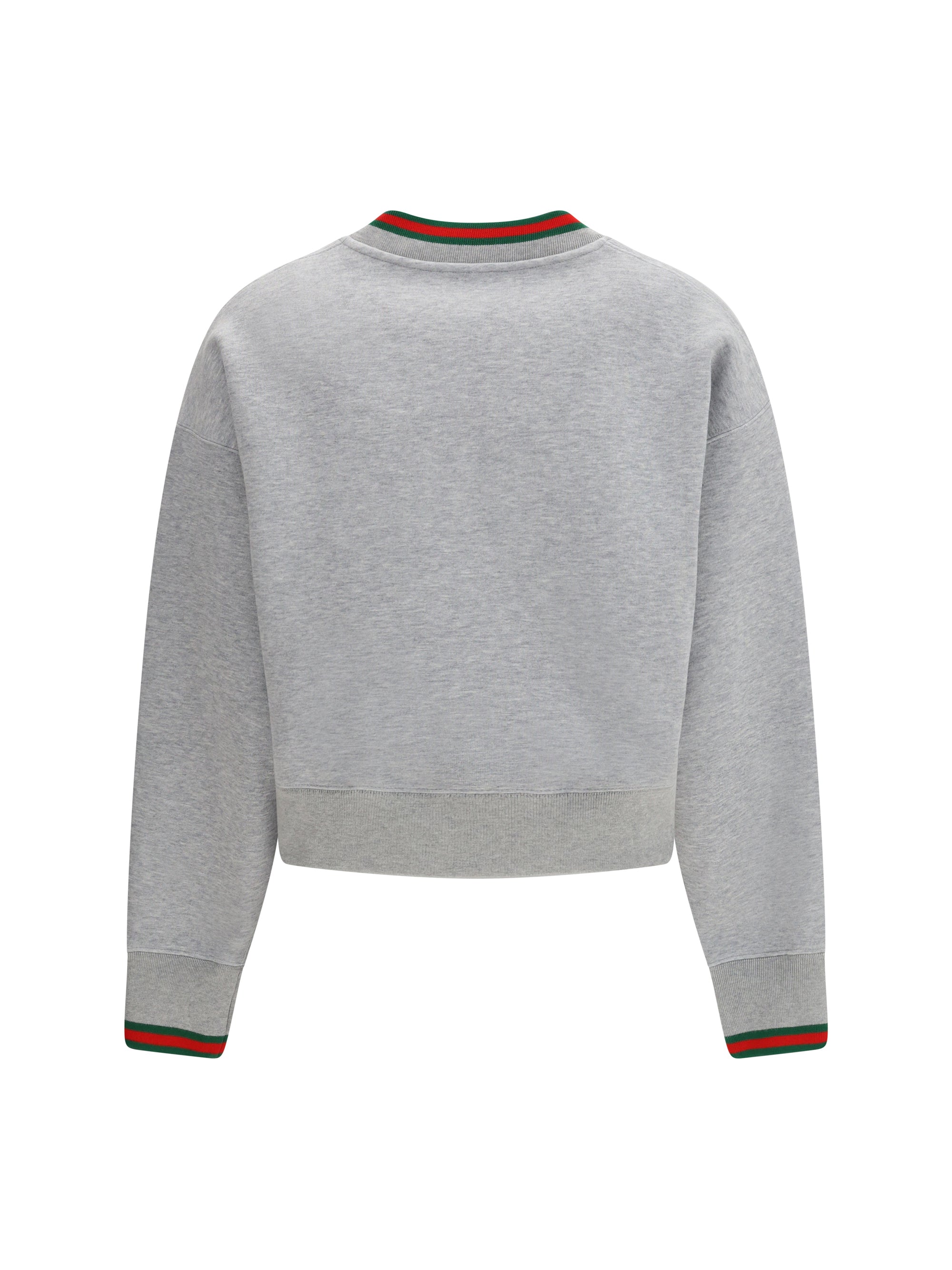 Gucci Women Web Cotton Jersey Sweatshirt