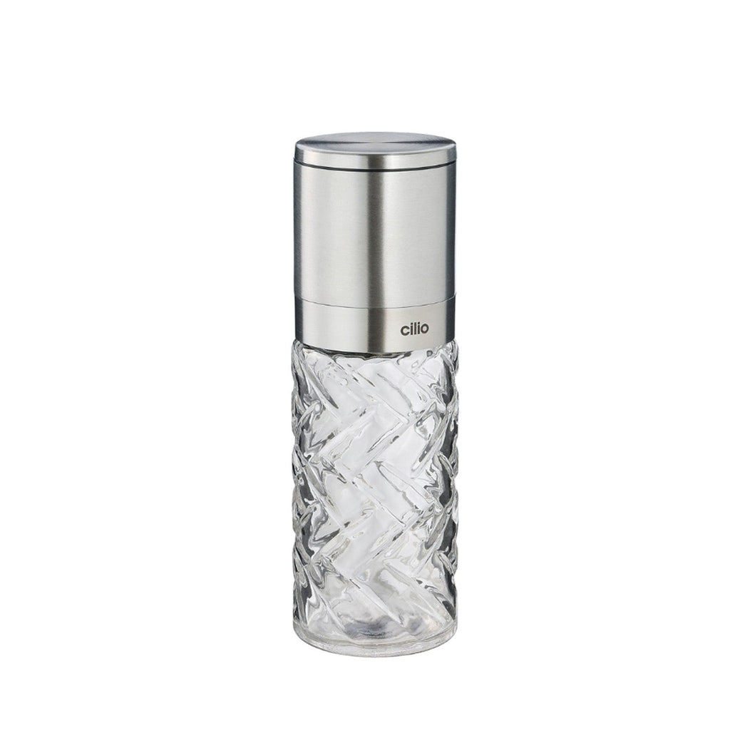 Cilio Cristallo Glass & Stainless Steel Salt and Pepper Mill