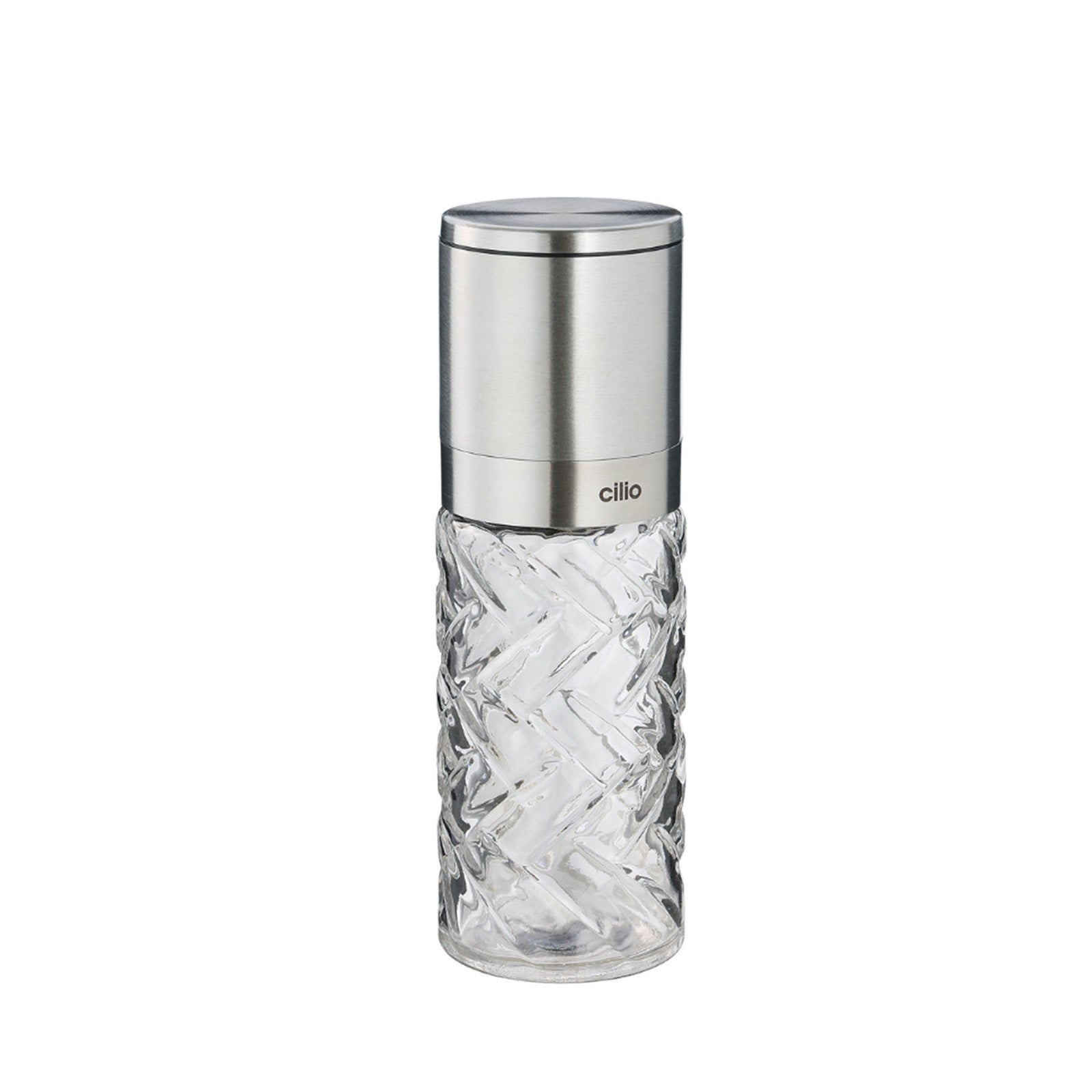Cilio Cristallo Glass & Stainless Steel Salt and Pepper Mill