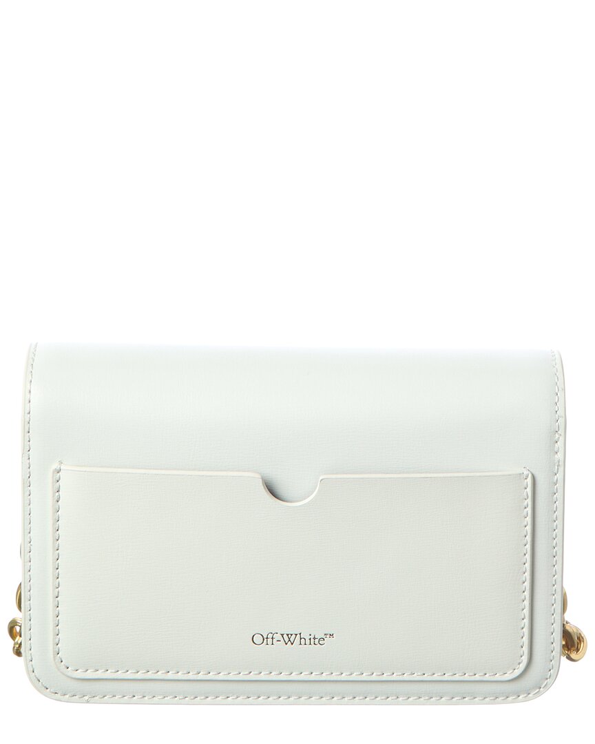 Off-White Jitney Leather Wallet On Chain
