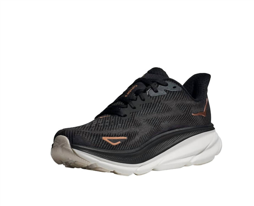 Women's Clifton 9 Running Shoe In Black/rose Gold