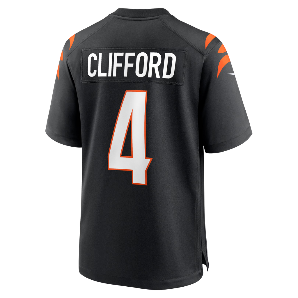 Cincinnati Bengals Sean Clifford Black Team Game Jersey