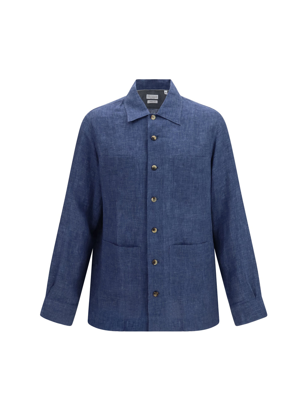 Brunello Cucinelli Men Easy Fit Linen Shirt