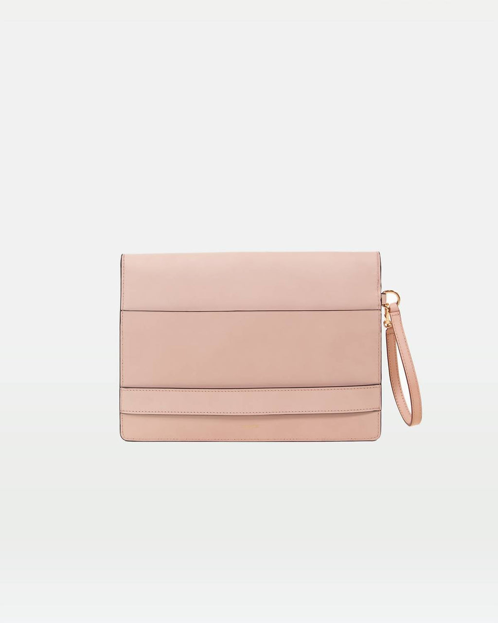 Women's Envelope Clutch Bag In Blush Pink