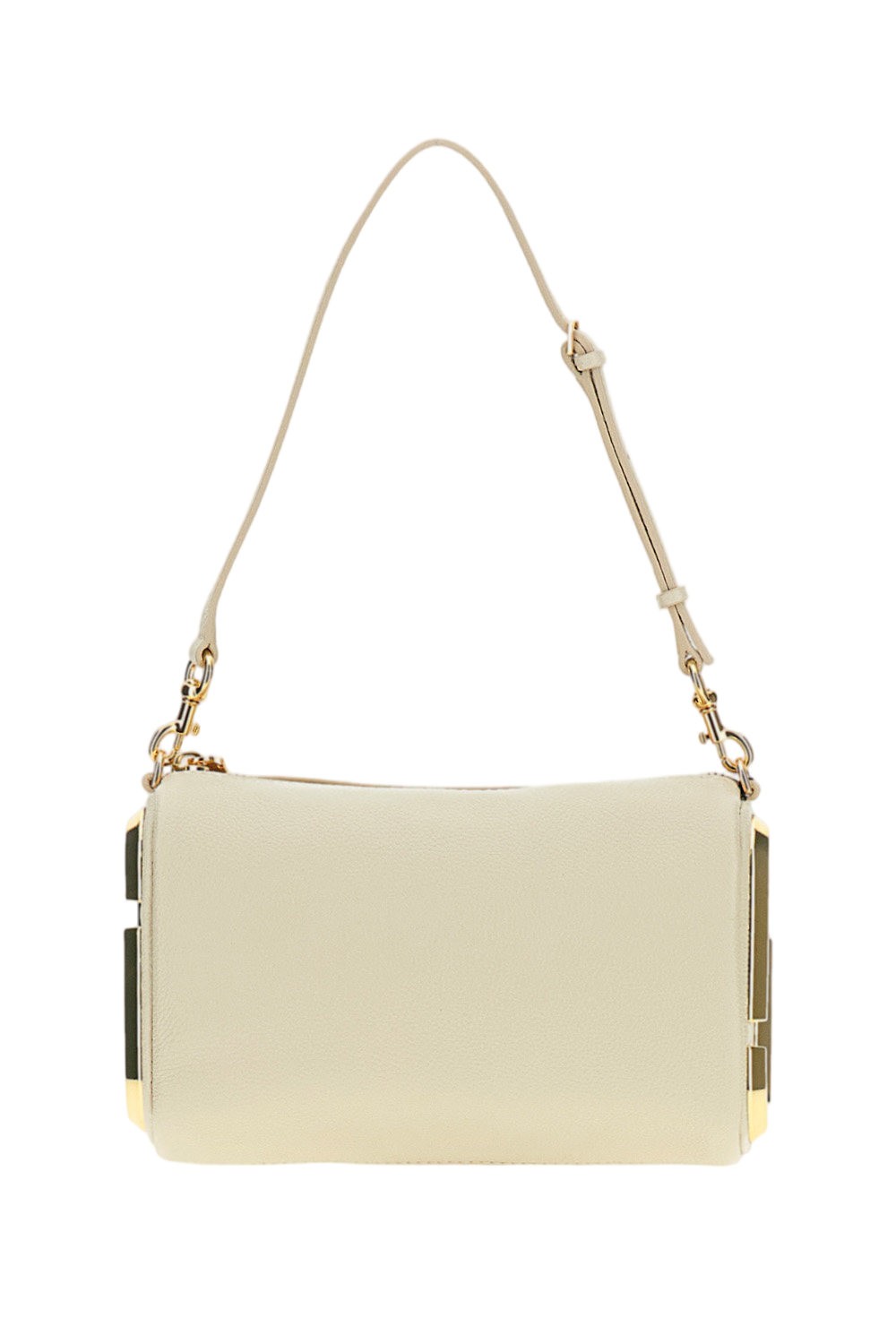 White Snapshot Leather Shoulder Bag