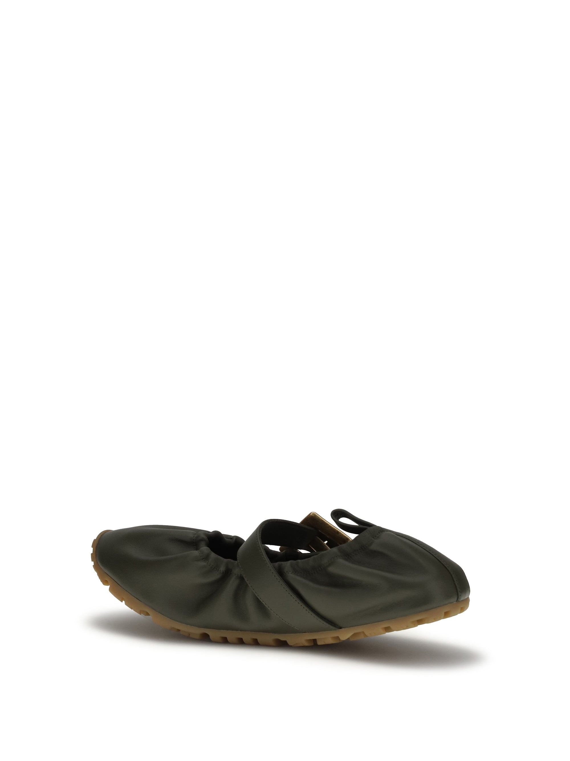 Balmain Women Buckle Strap Ballerinas
