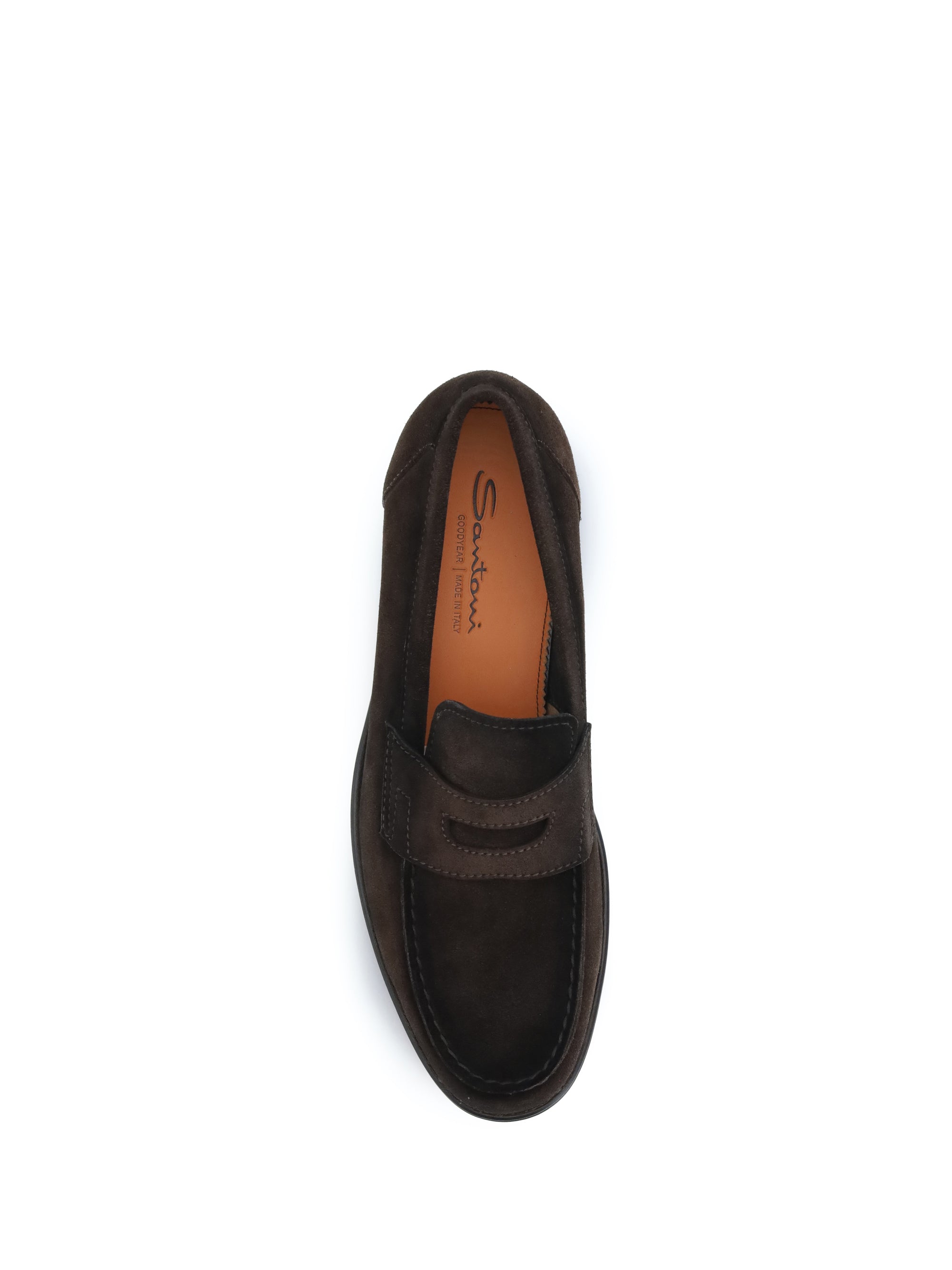 Santoni Men Suede Loafer