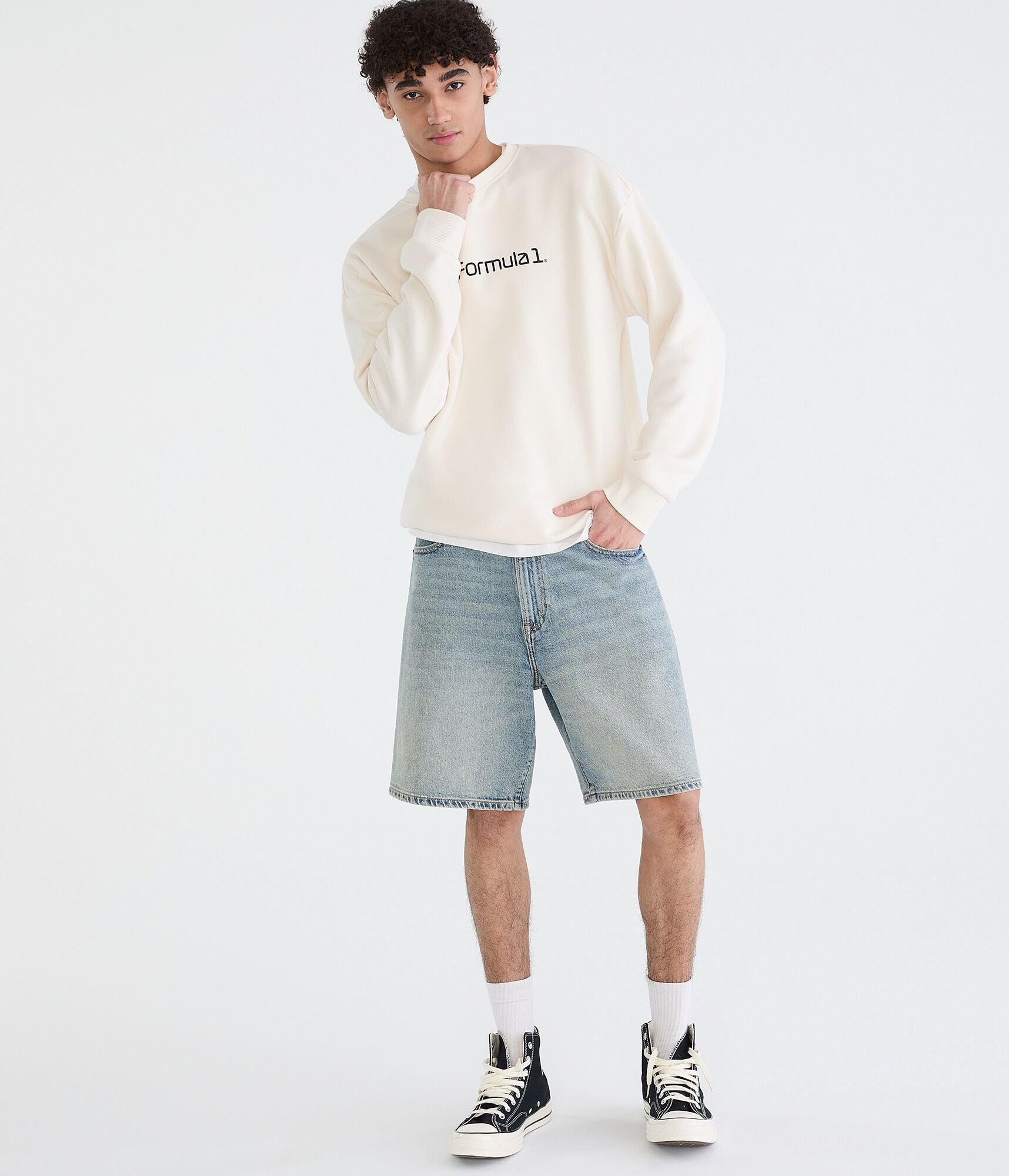 Aeropostale Formula 1 Car Crew Sweatshirt