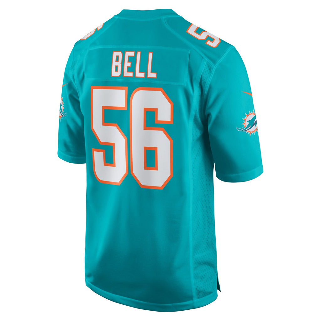 Miami Dolphins Quinton Bell Aqua Game Jersey