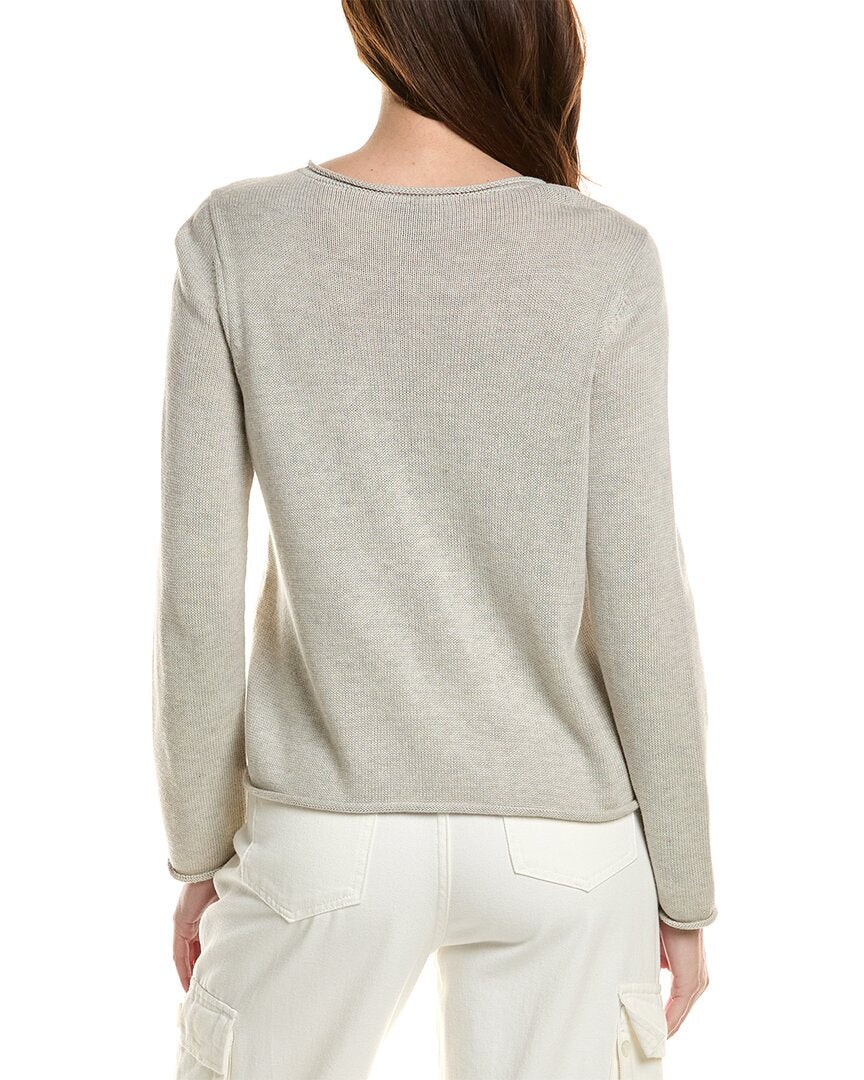 EILEEN FISHER Jewel Neck Sweater