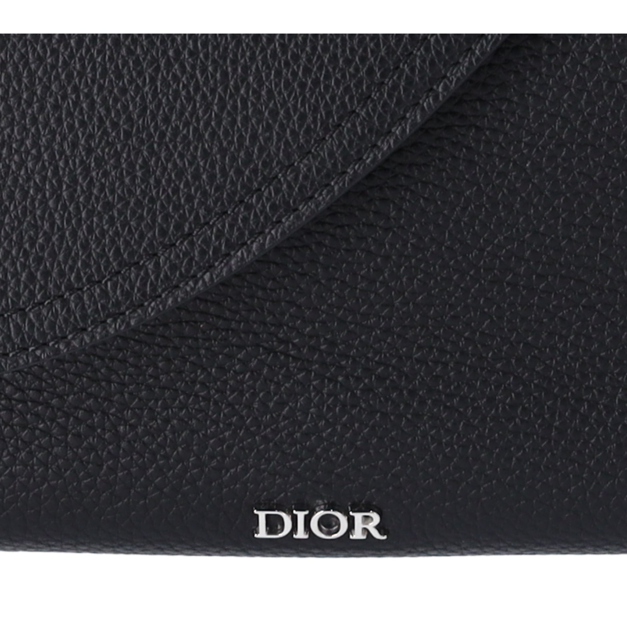 Christian Dior Saddle Messenger Bag Shoulder Bag 1ADME130YMJ Black Leather