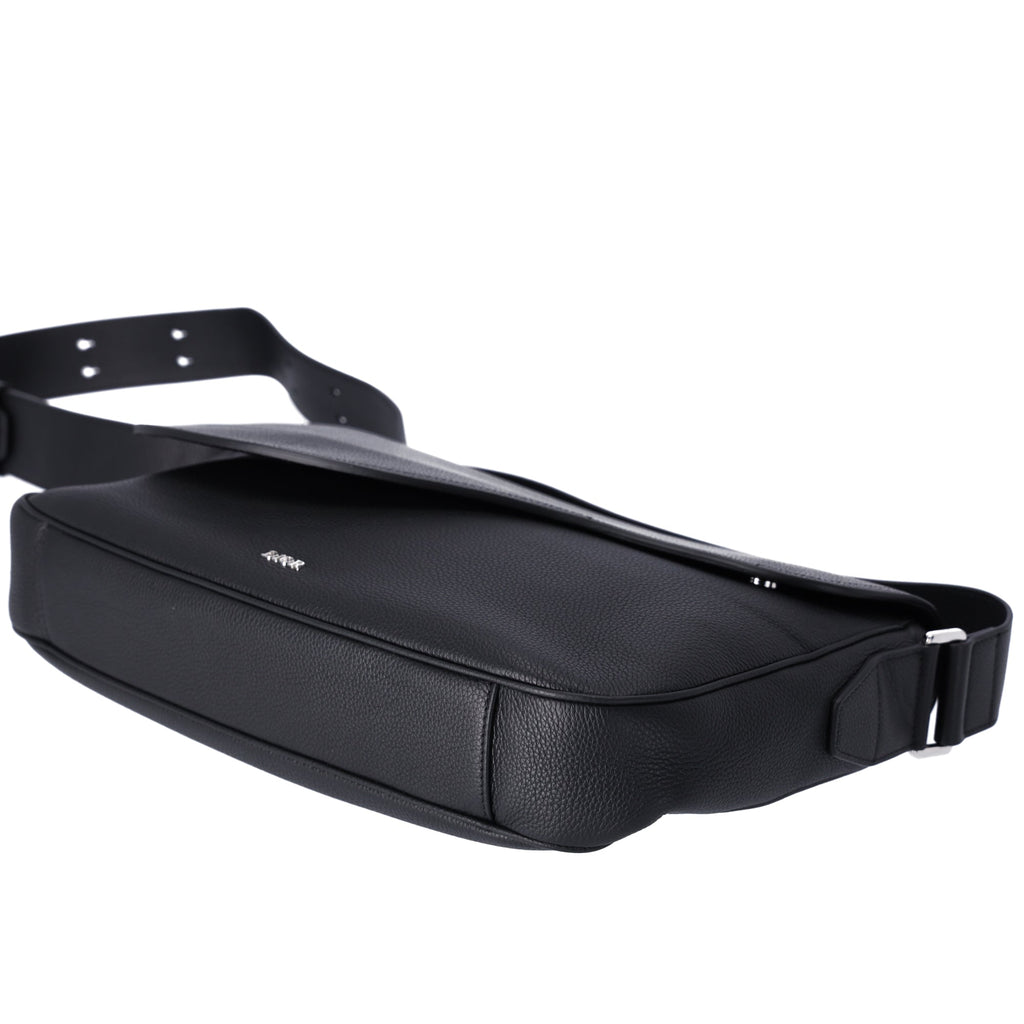 Christian Dior Saddle Messenger Bag Shoulder Bag 1ADME130YMJ Black Leather