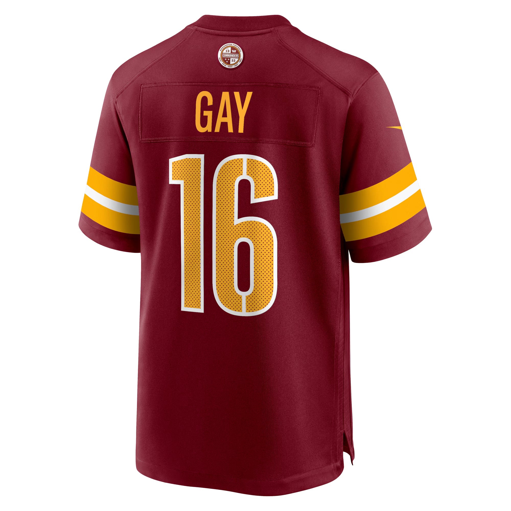 Washington Commanders Matt Gay Burgundy Team Game Jersey