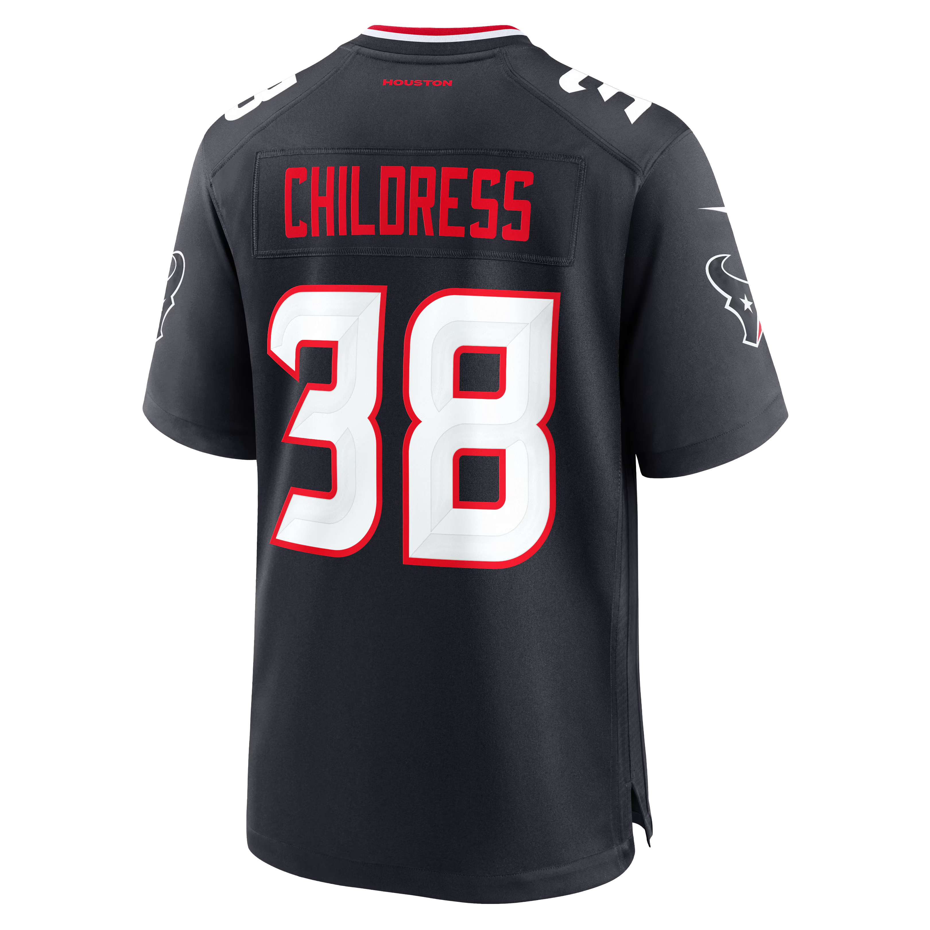 Houston Texans Zion Childress Navy Team Game Jersey