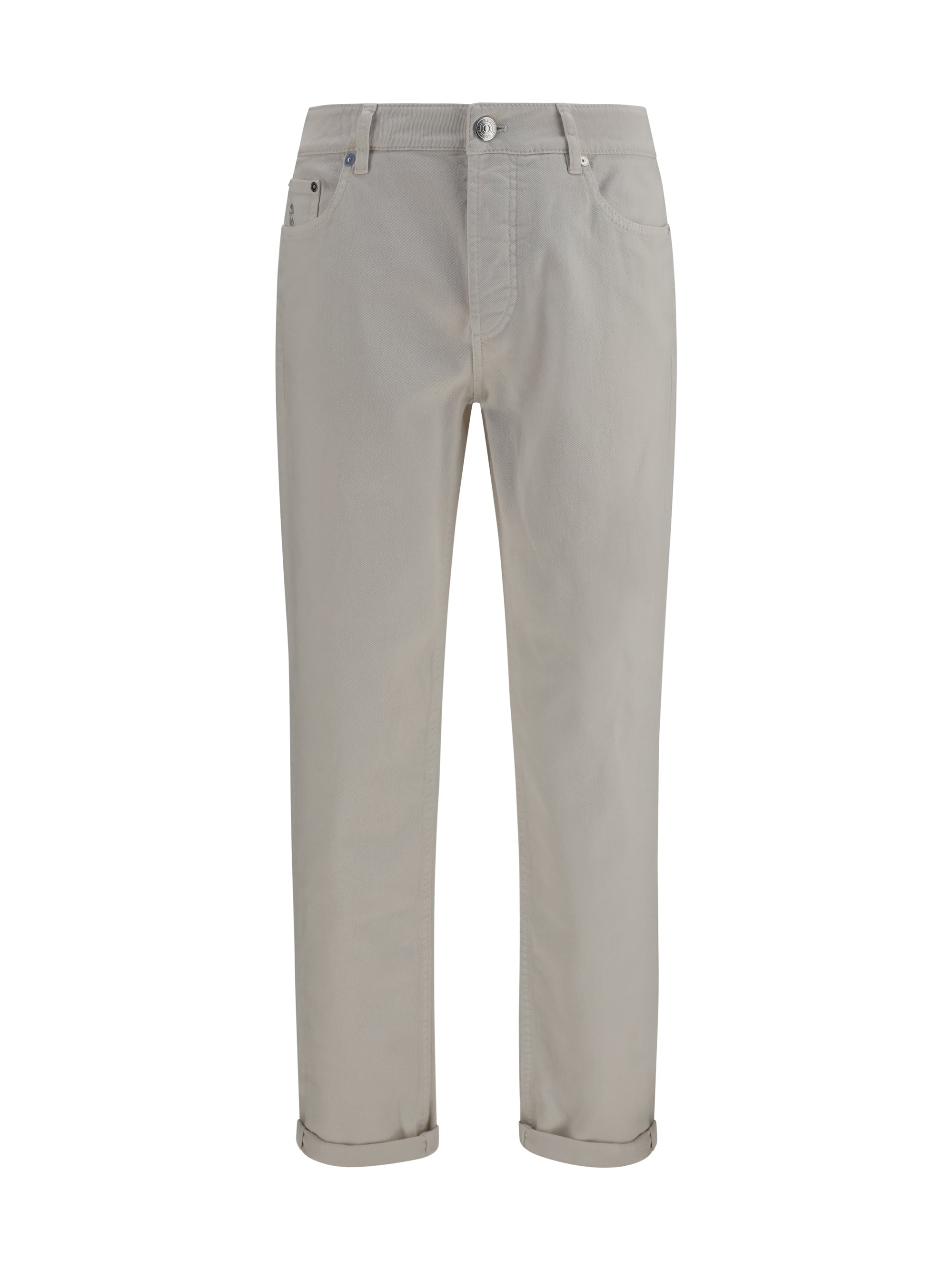 Brunello Cucinelli Men Jeans With Turn-Up Hem