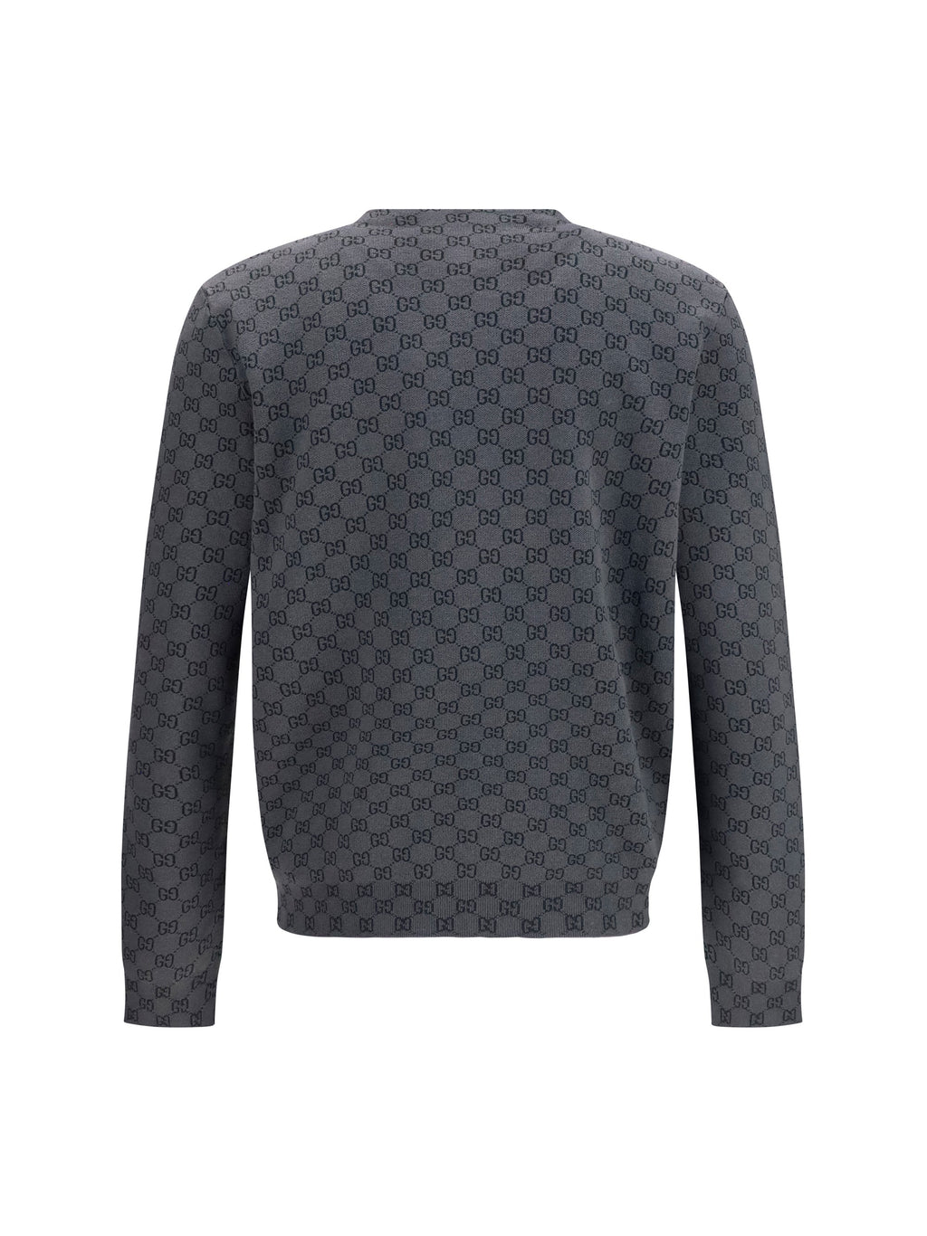 Gucci Men Silk And Wool Gg Print Cardigan
