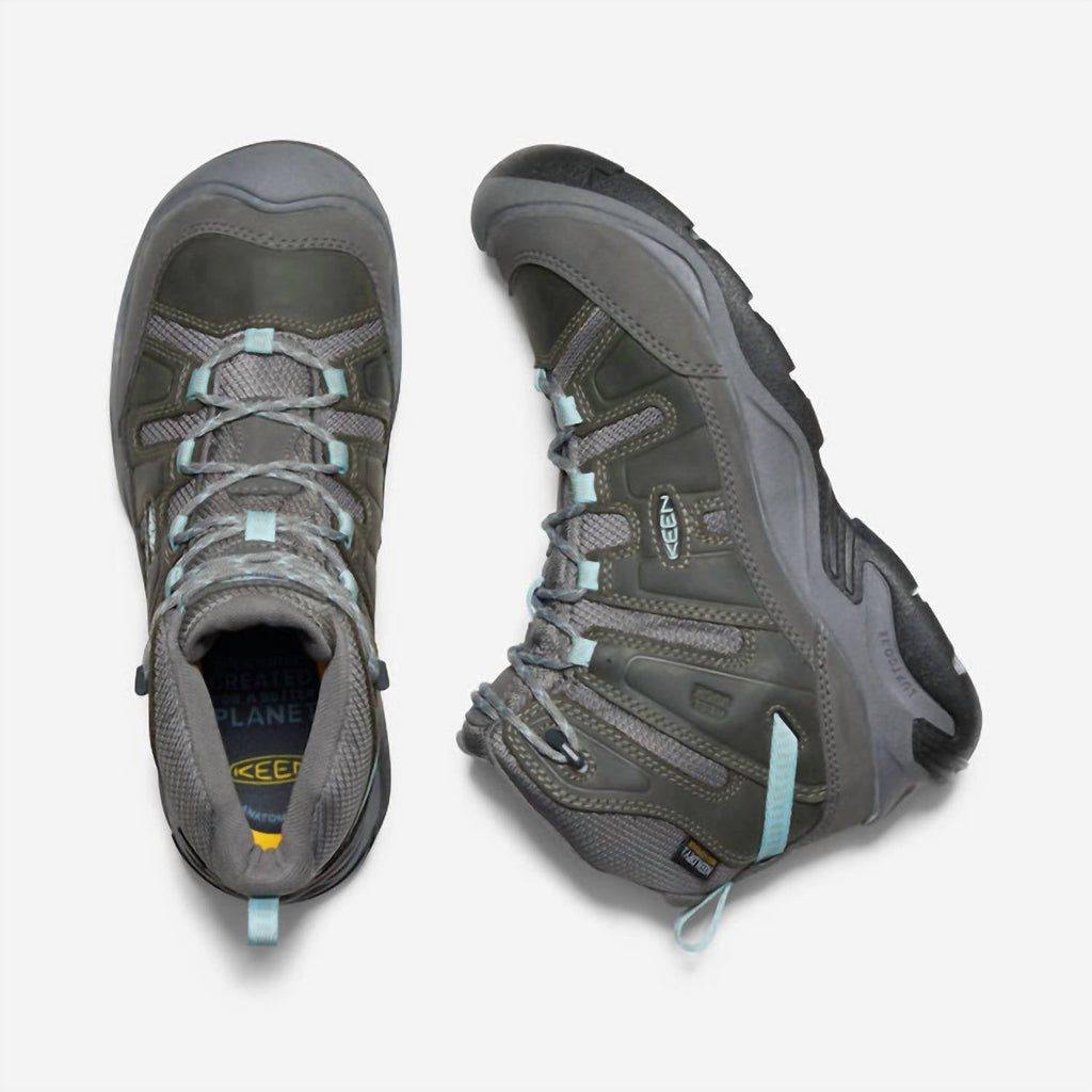 Women's Circadia Waterproof Wide Boot In Steel Grey/cloud Blue