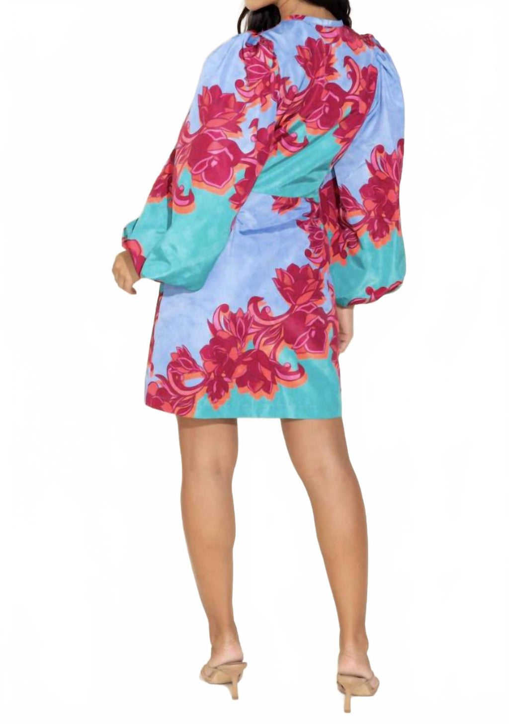 Cactus Flower Athena Dress In Multi