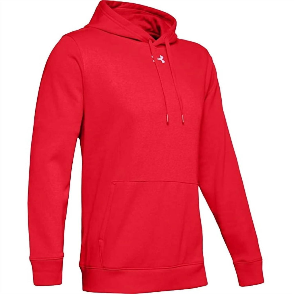 Hustle Fleece Hoodie In Red