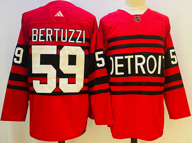 Men's Detroit Red Wings Tyler Bertuzzi #59 Red Player jersey