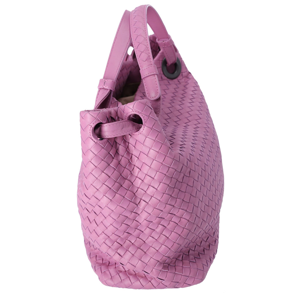 BOTTEGA VENETA Medium Garda Bag Handbag Pink Leather