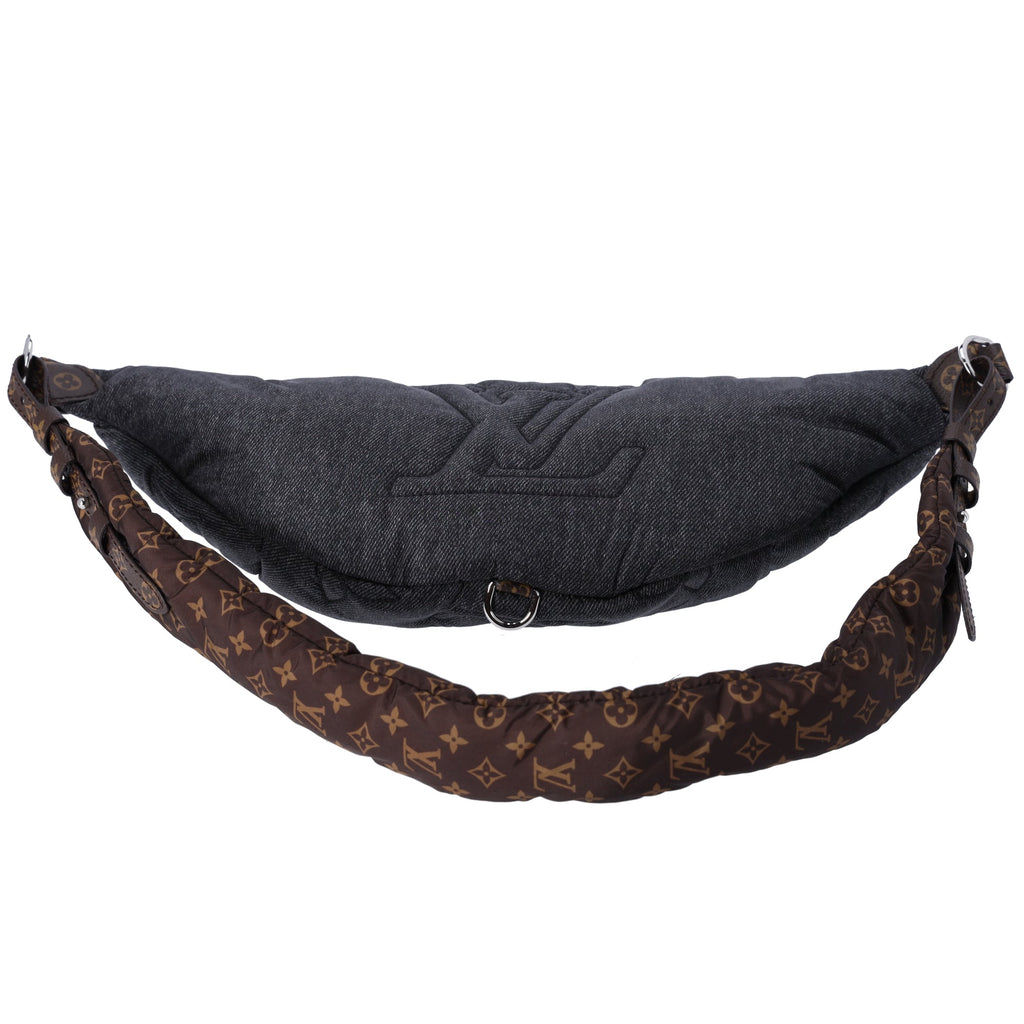 Louis Vuitton High Rise Collection Line Bum Bag Giant Monogram Denim Nylon