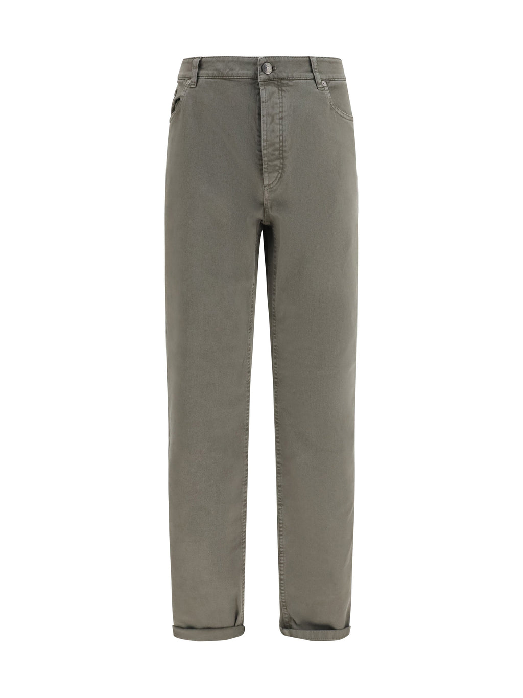 Brunello Cucinelli Men Jeans With Turn-Up Hem