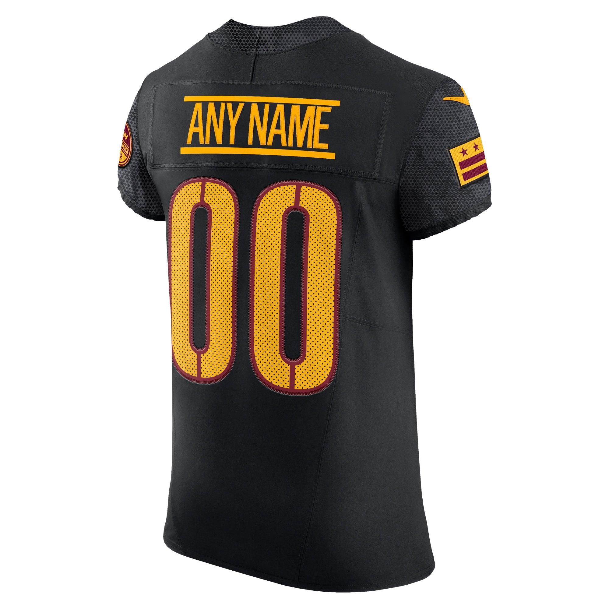 Washington Commanders Black Alternate Vapor F.U.S.E. Elite Custom Jersey