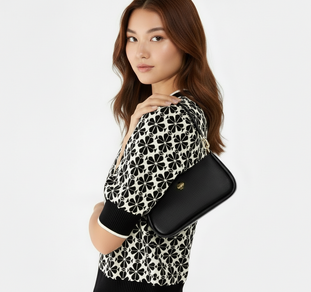 NWT Kate Spade Kayla Convertible Wristlet/Shoulder Bag In Black