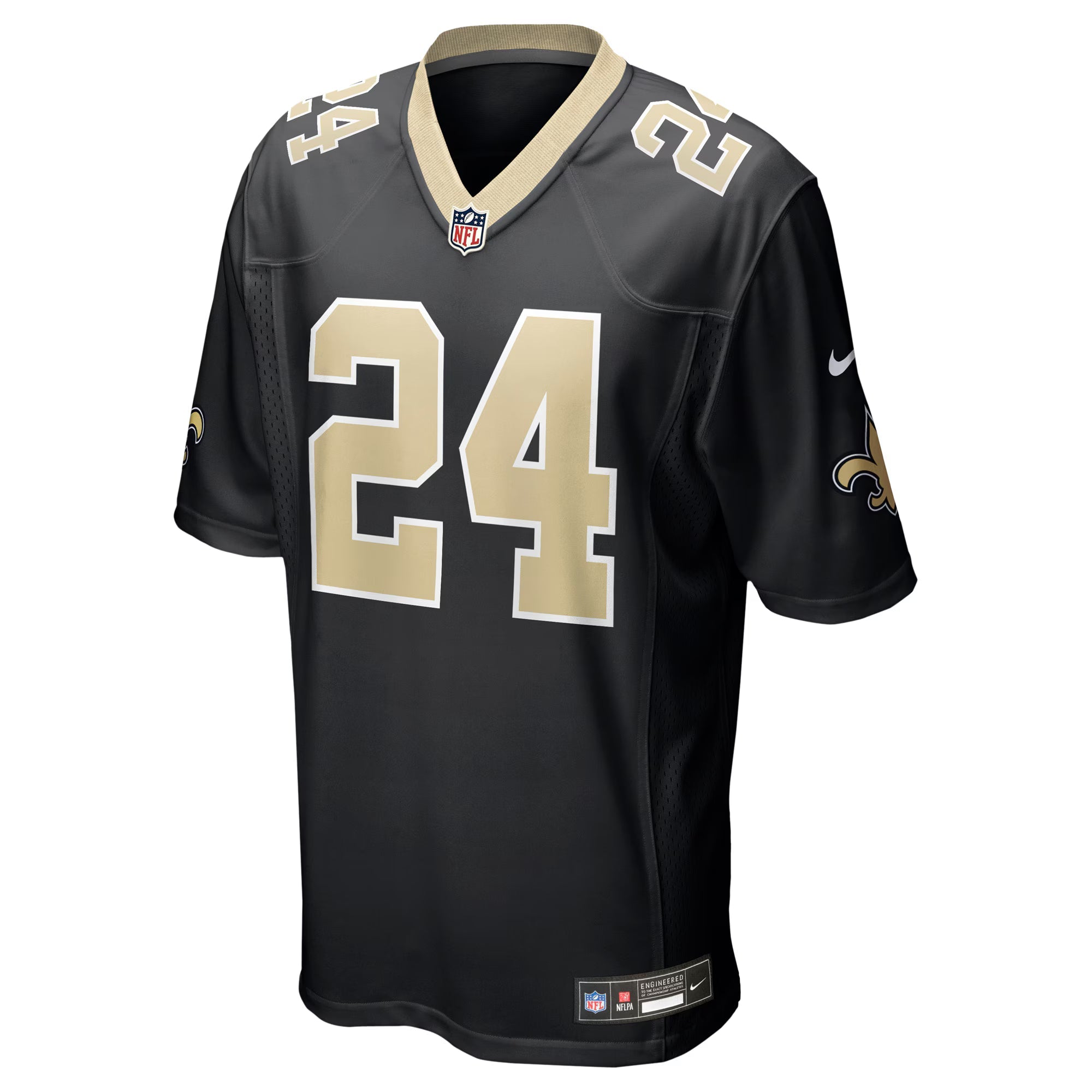 New Orleans Saints Devin Neal Black Team Game Jersey