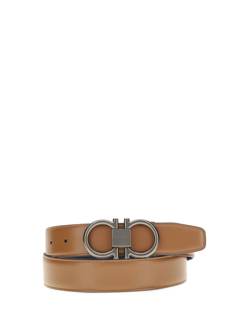 Ferragamo Men Reversible Leather Gancini Belt