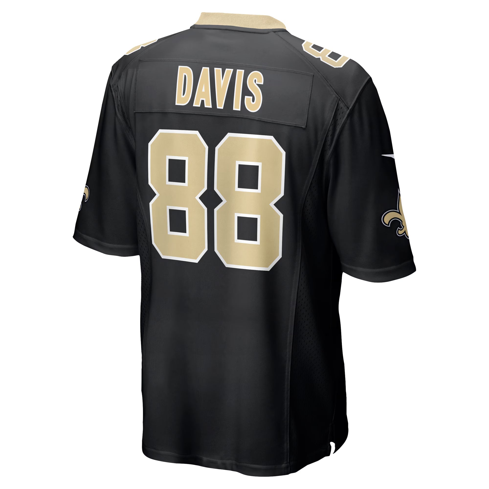 New Orleans Saints Shaquan Davis Black Game Jersey