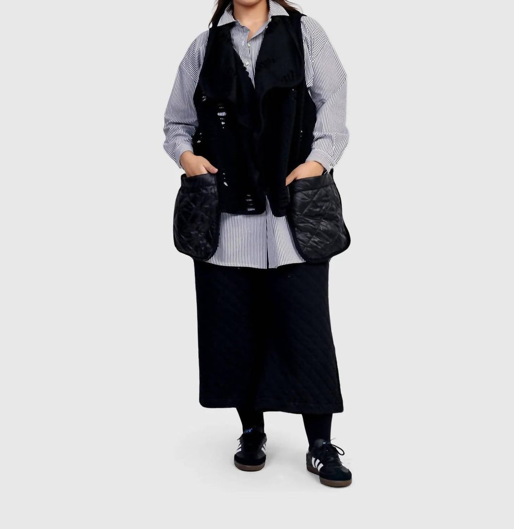 Urban Bellatrix Draped Vest In Rifts