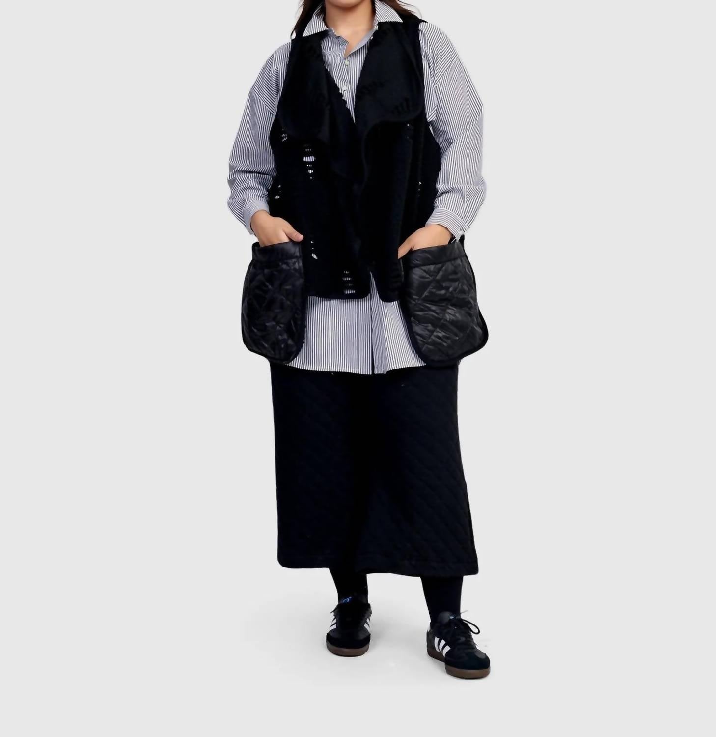 Urban Bellatrix Draped Vest In Rifts
