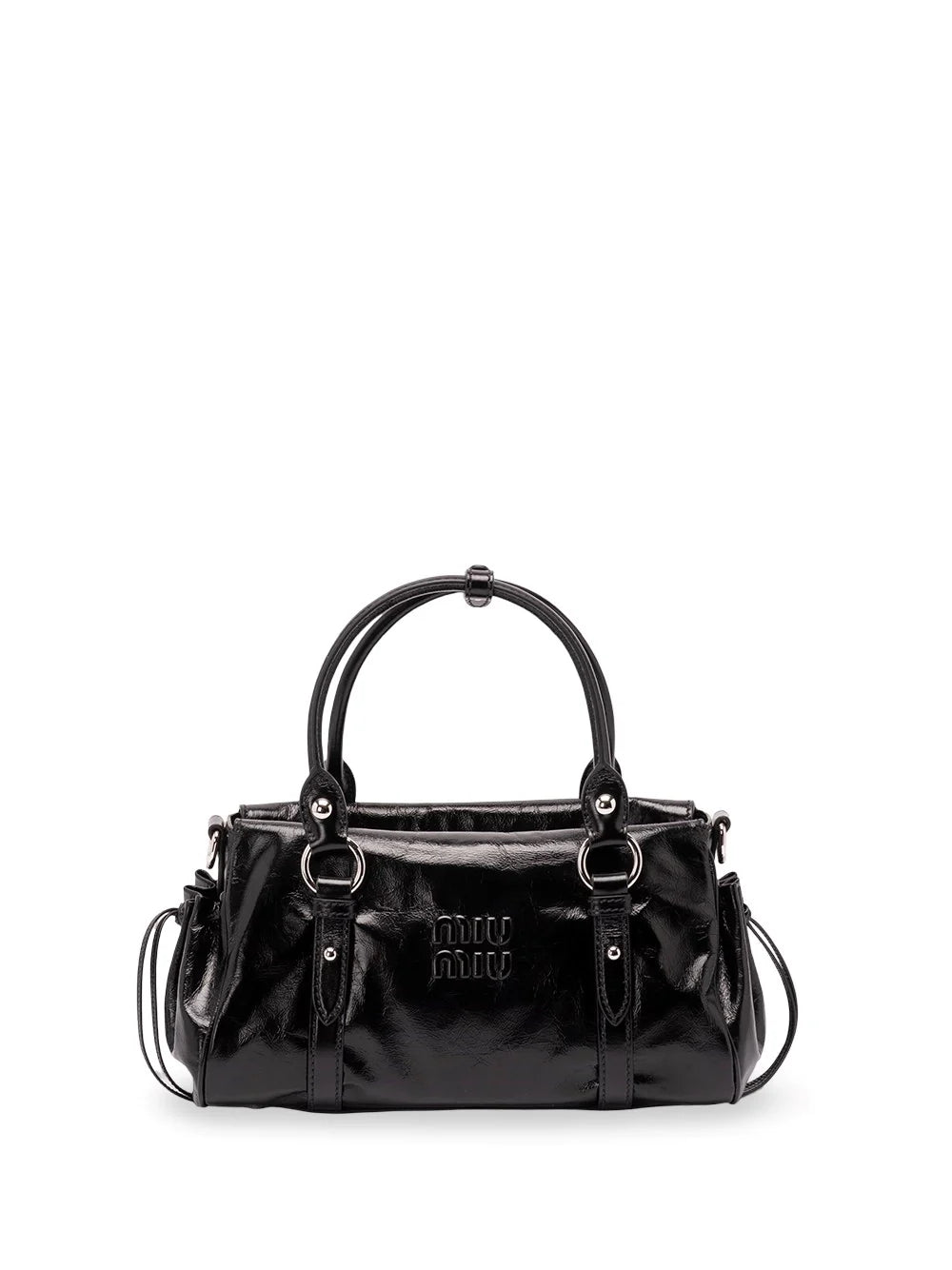 Miu Miu Women Shiny Leather Handbag