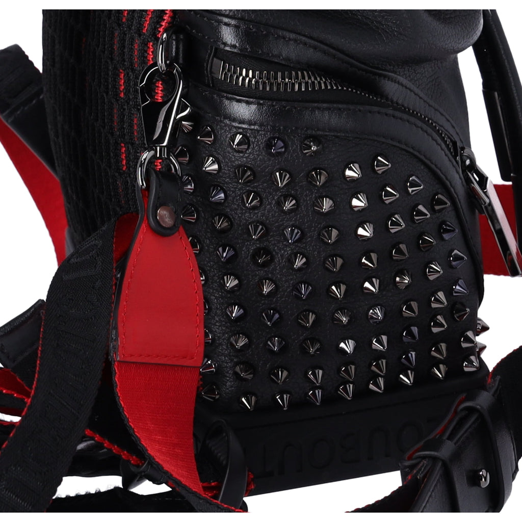 Christian Louboutin Explorer Funk Small Backpack 3215038 Black Red