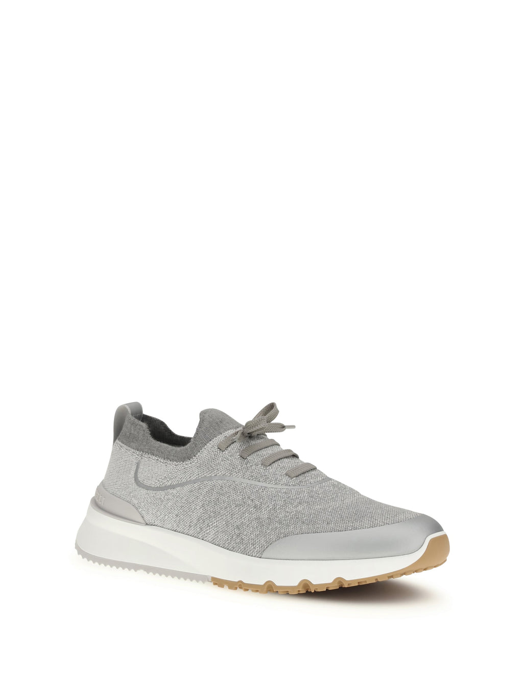 Brunello Cucinelli Men Techno Cotton Knit Sneakers Runners