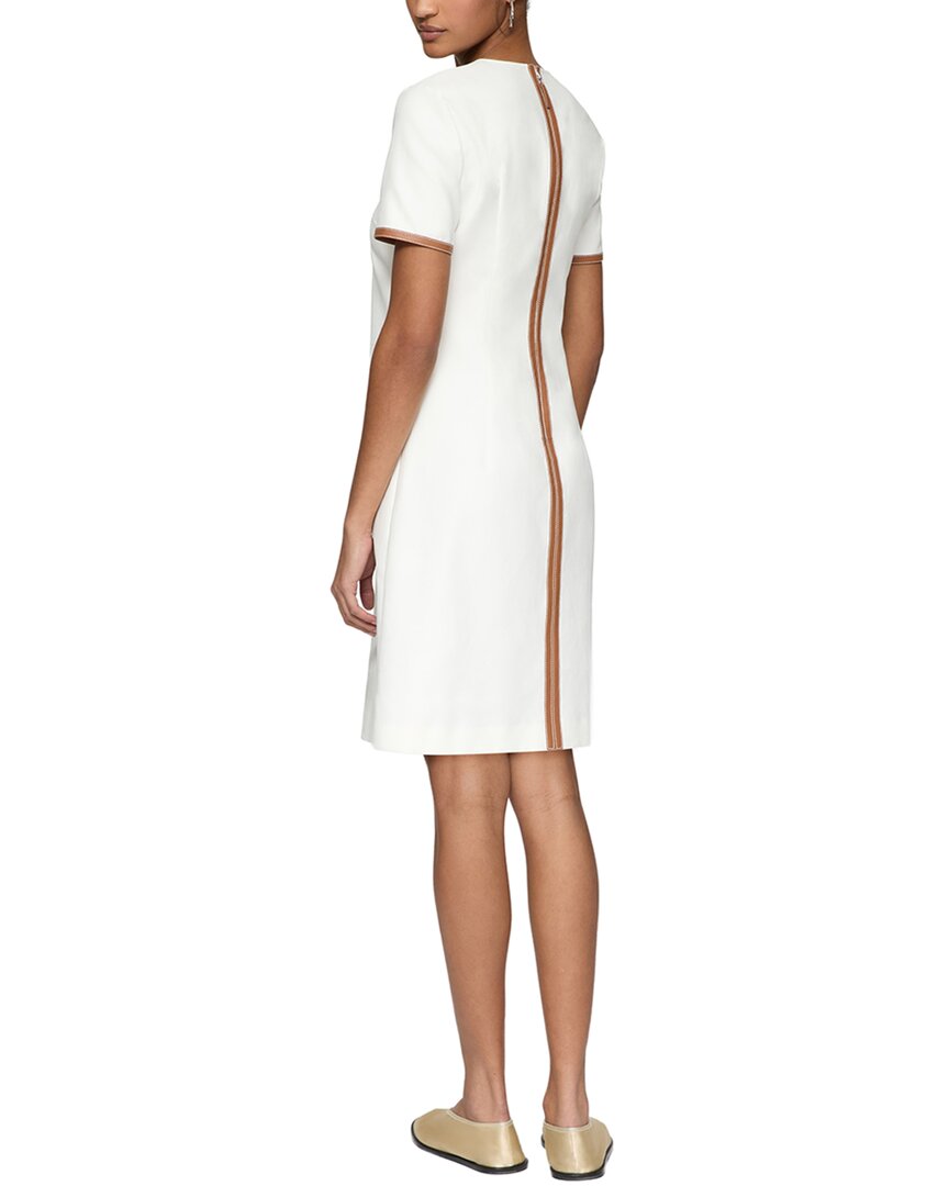 Lafayette 148 New York Short Sleeve A-Line Dress