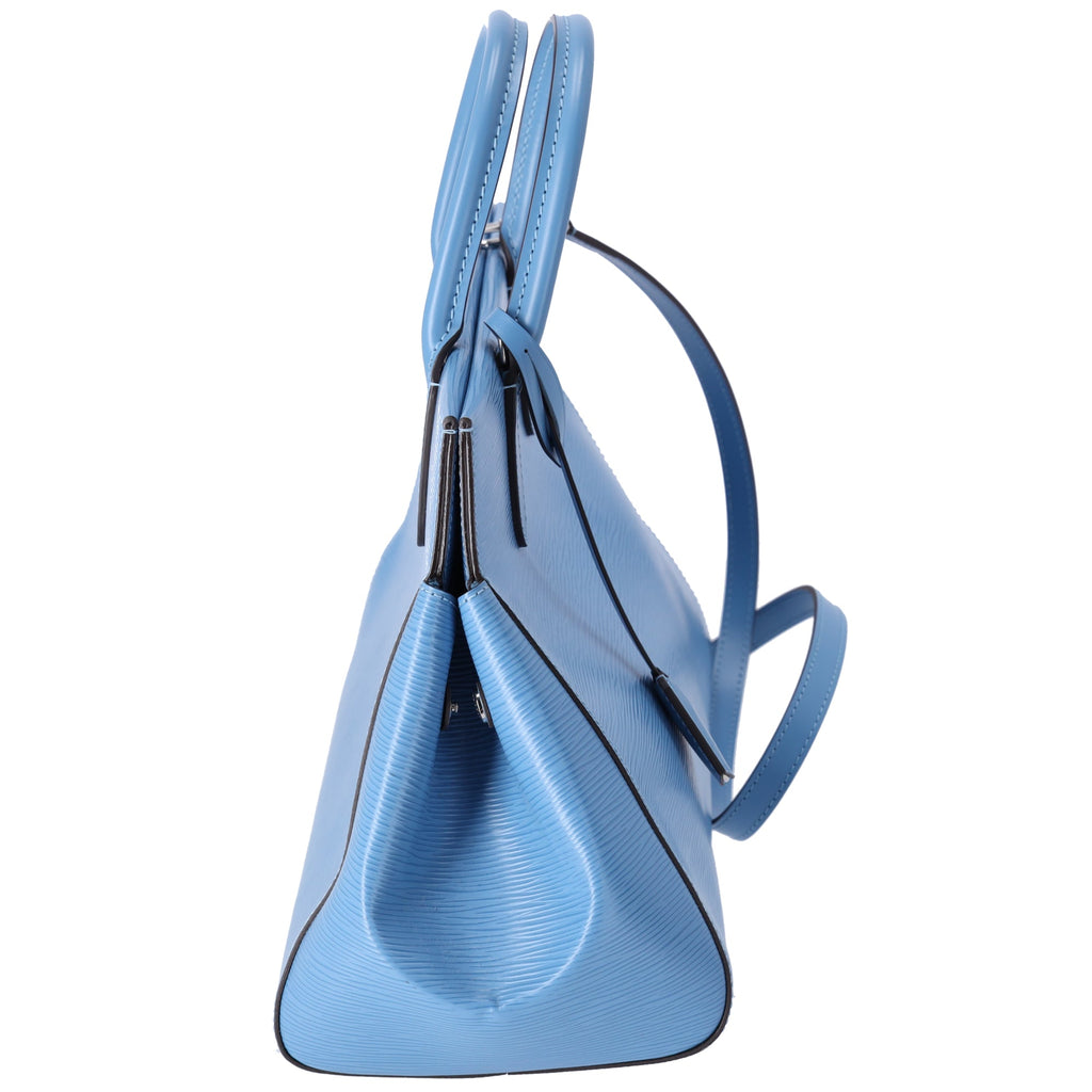 Louis Vuitton Marly MM Epi Handbag M94661 Bleuet Epi Leather Light Blue