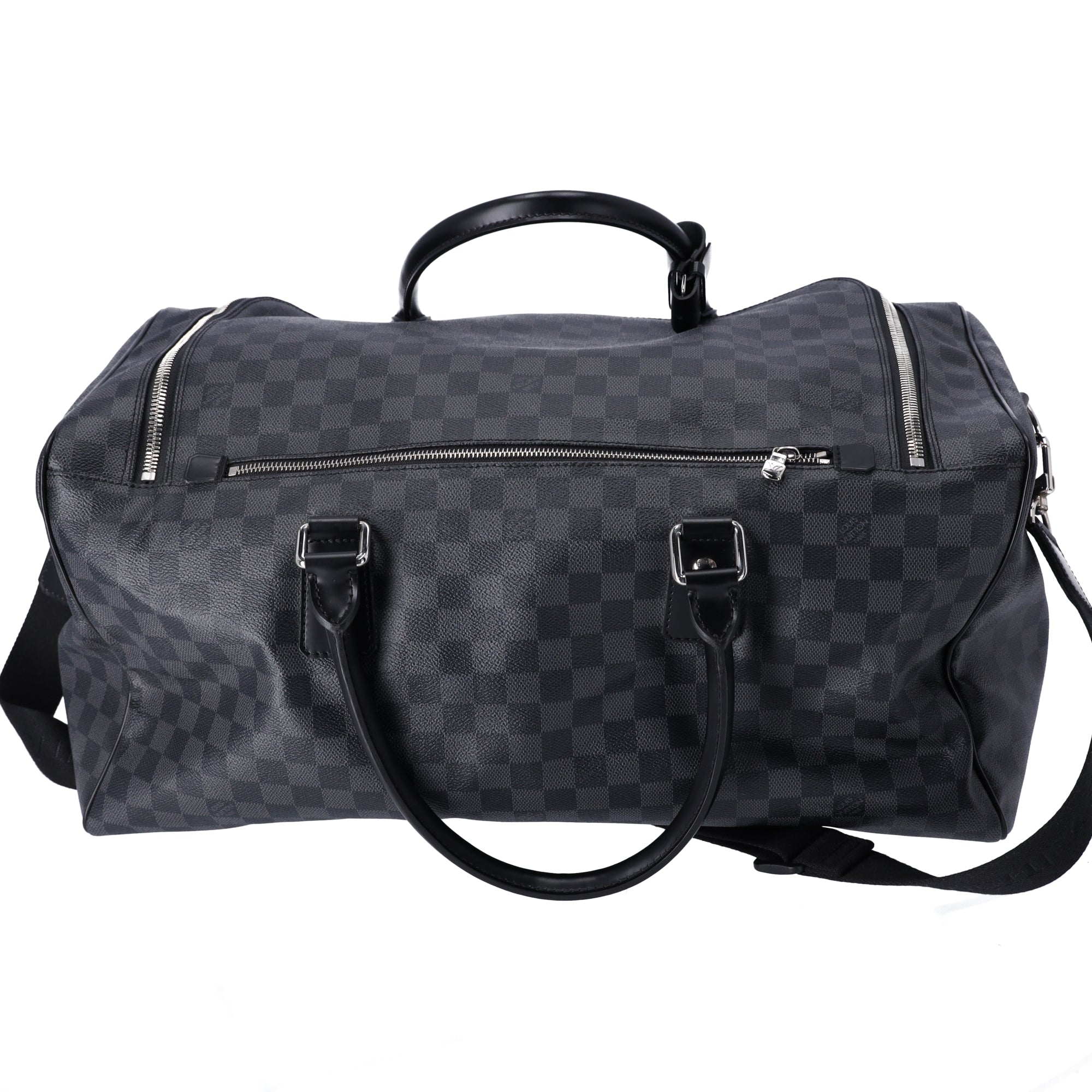 Louis Vuitton Roadster 50 Boston Bag N48189 Damier Graphite Black Canvas