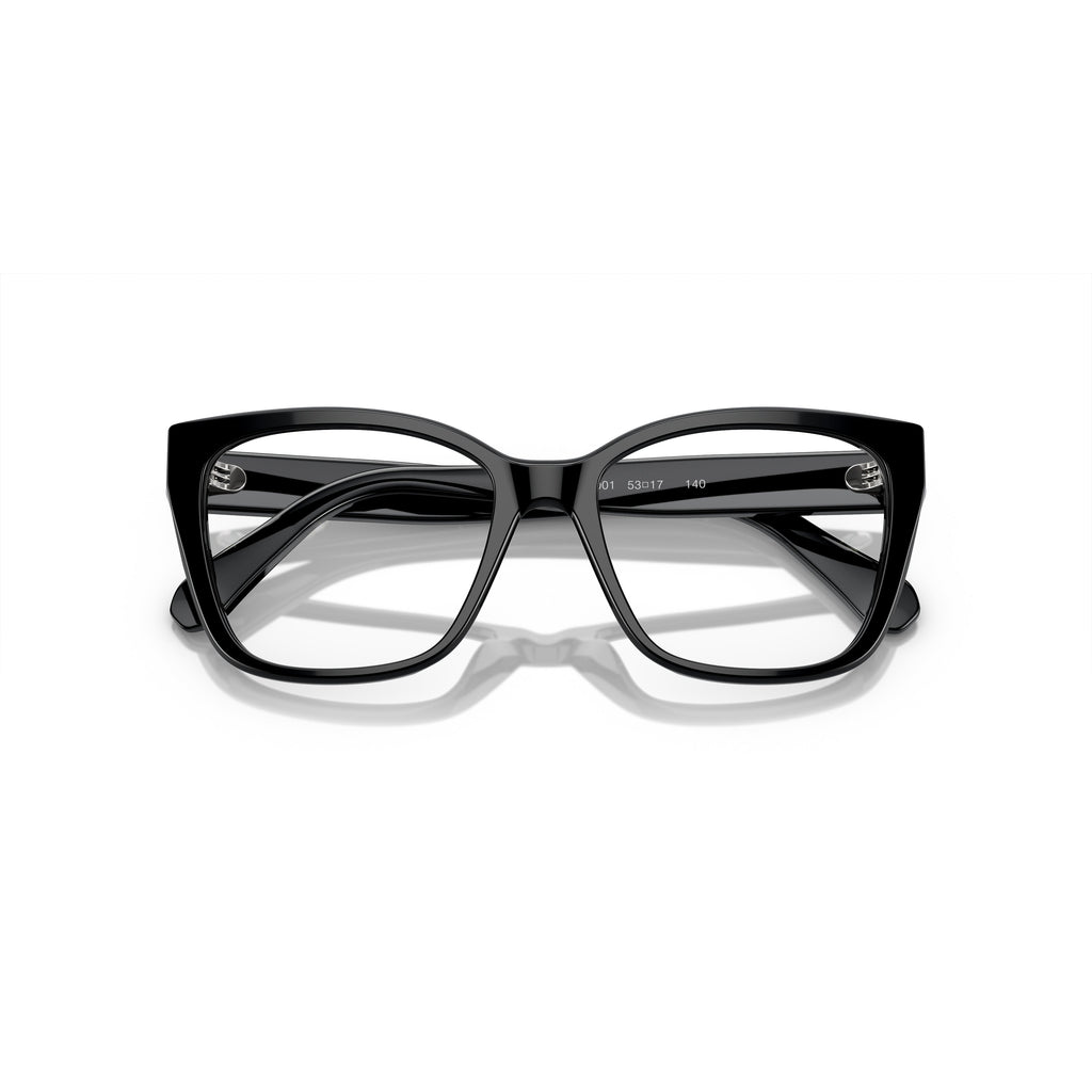 0Sk2008 Oversized Square Frame Eyeglasses with Crystal Embellishments