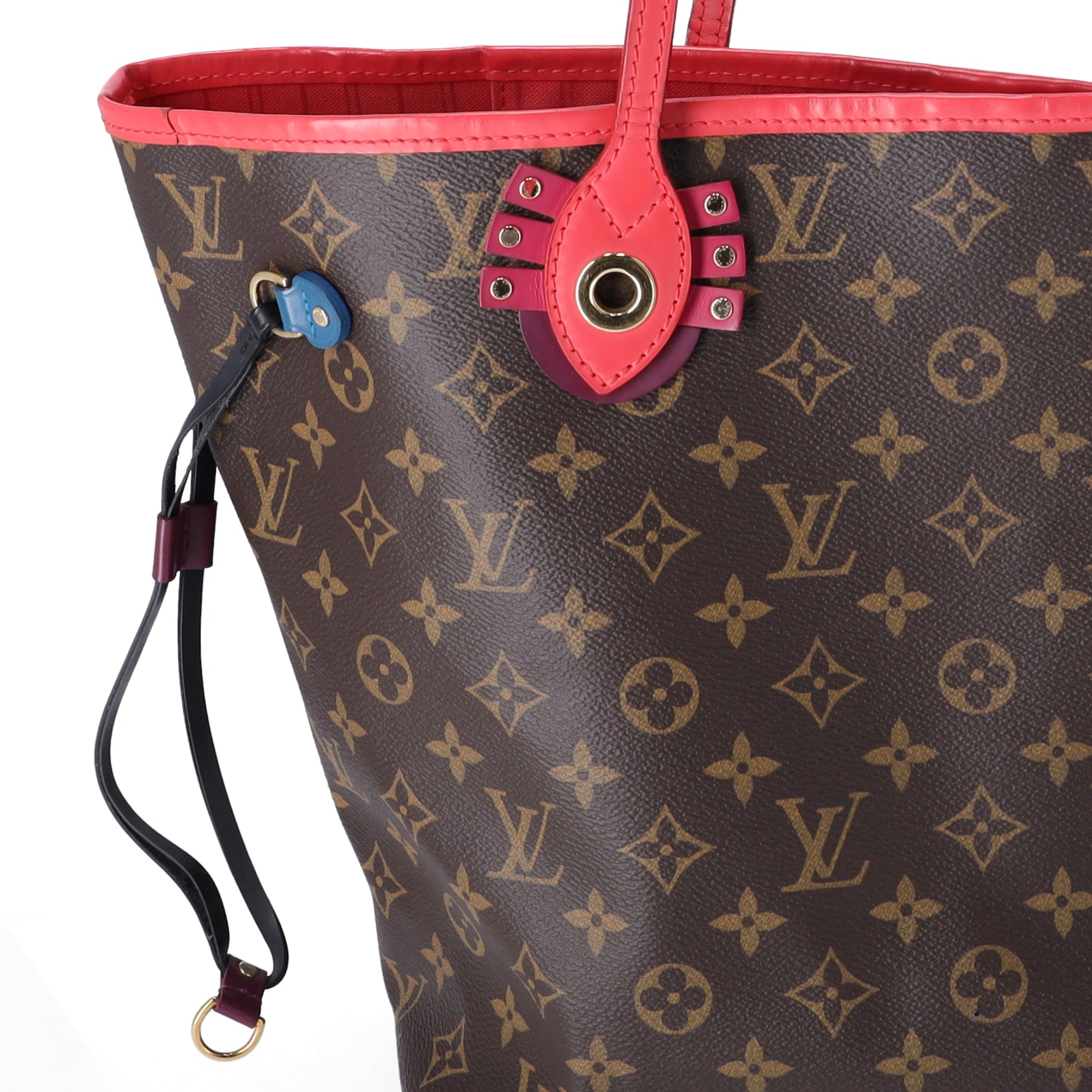 Louis Vuitton Neverfull MM Monogram Totem Tote Bag M41663 Flamingo
