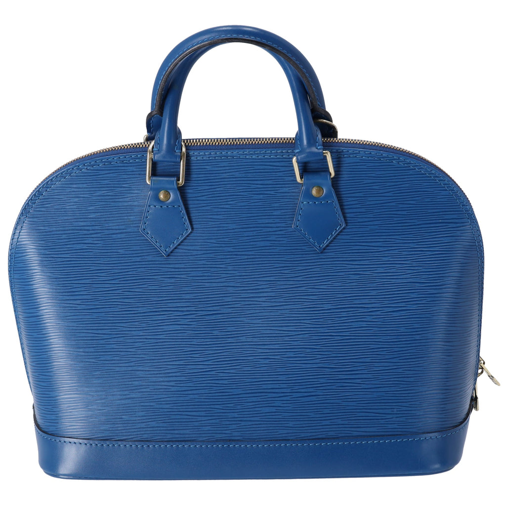 Louis Vuitton Alma Epi Handbag M52145 Toledo Blue Epi Leather